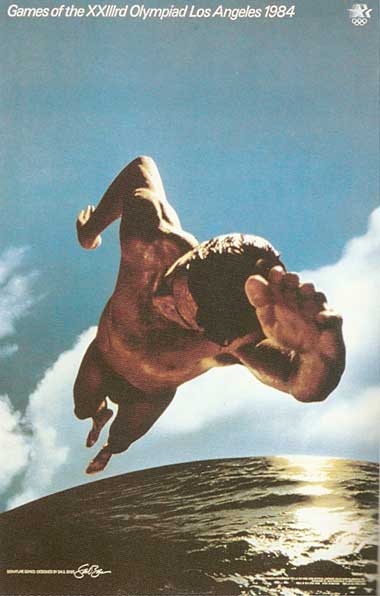 Saul Bass manifesto per le XIII Olimpiadi di Los Angeles