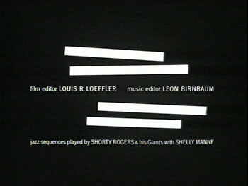 Saul Bass titoli di testa The man whit the goloden arm