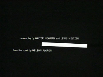 Saul Bass titoli di testa The man whit the goloden arm