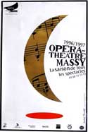 Michel Bouvet manifesto del programa per l' Opera Theatre de Massy per la stagione 96/97